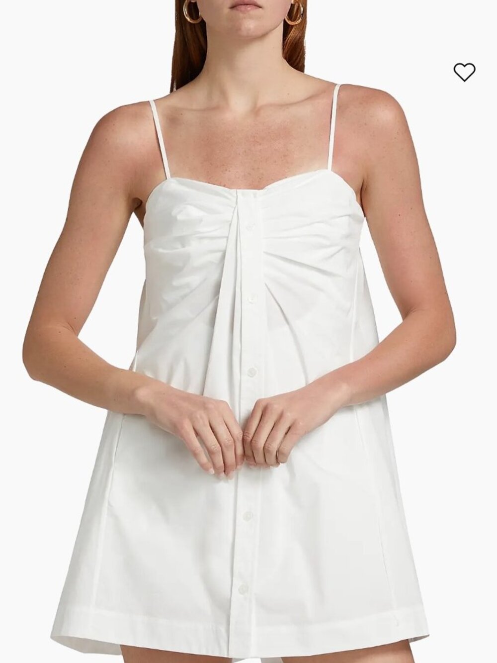 Jonathan Simkhai White Kendall Twisted Minidress